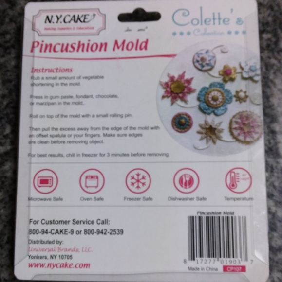 Pincushion mold for fondant or chocolate - Picture 2 of 2